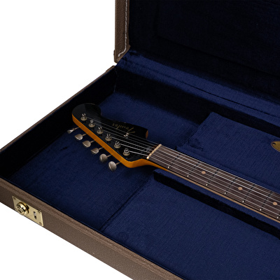Fender Custom Shop 1963 Jazzmaster Relic Matching Headstock Aged Black Elektro Gitar